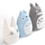 Totoro Decorative Pillows - Japan Made 3D model small image 3