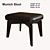 Sleek Munich Stool: Perfect Perch 3D model small image 1