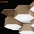 Favo Lightstar Ceiling Chandelier 3D model small image 2