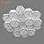 Favo Lightstar Ceiling Chandelier 3D model small image 3