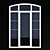 Elegant Arch Window & Door Set 3D model small image 3