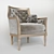 Verona Velvet Chair: Elegant & Customizable 3D model small image 1