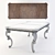 Elegant Bernhardt Medici Dining Table 3D model small image 3