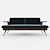 Luxury Decca Bert Frank Sofa: Timeless Elegance & Superior Comfort 3D model small image 2