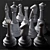 Elegant Chess Set with Chair 3D model small image 3