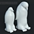 MHLIVING Ice Penguin Sculpture 3D model small image 1