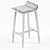 Title: Scandi Chic Low Back Stool 3D model small image 3