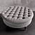 Natural Elegance: Ravi Tufted Ottoman 3D model small image 1