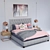 Elegant Prague Bed: Bella Grey 3D model small image 1