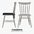 Crate & Barrel Willa Dove Chair - Timeless Wood Design 3D model small image 1