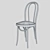 Elegant Vienna White Dining Chair 3D model small image 2