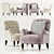 Elegant Barrington Chair 3D model small image 1