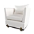 Elegant Ida Armchair by Carlyle Collective 3D model small image 1