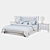 Elegant Churchill Fabric Sleigh Bed 3D model small image 2