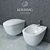 Keramag Citterio Hanging Toilet & Bidet Set 3D model small image 1