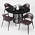 Modern Dining Set: 133 Ico & 475 Boboli by Cassina 3D model small image 2