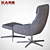 KARE Long Island Swivel Stool 3D model small image 2