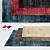 Stylish Blade Rugs Collection in Gorgeous Shades 3D model small image 1