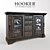 Elegant Auberose Bar Cabinet 3D model small image 1