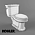 Kohler Kathryn K-3324: Stylish Floor-Mounted Toilet 3D model small image 3