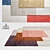 Contemporary Asiatic BLOX Plain Rugs 3D model small image 1