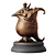 Copper Garuda Statue 3D model small image 2