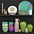 Modern Kitchen Set: Stylish & Functional 3D model small image 1