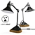 Classic Conic Small Table Lamp 3D model small image 1