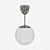Modern HÖLJES Pendant Lamp - Elegant White Design 3D model small image 1