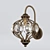 Elegant Crystal Wall Sconce 3D model small image 1