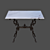 19th Century French Iron & Marble Table 3D model small image 2