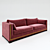 Elegant Frato Salzbourg Sofa 3D model small image 2