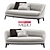 Elegant FLEXFORM Dragonfly: Versatile Luxury Sofa 3D model small image 1