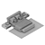 Luxury Minotti Creed Bed 3D model small image 3