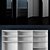 Silenia Linear Wardrobe: Stylish, Spacious, and Versatile 3D model small image 2