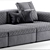 Elegant Vittoria Frigerio Sofa 3D model small image 2