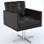 Girassol Leather Armchair: Comfortable Elegance 3D model small image 1