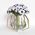 Iron Eye Bowl Vase with Anemones 3D model small image 1