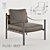 Cozy Chic: Flou IKO Small Armchair 3D model small image 1