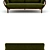 Elegant Porada Allison Sofa 3D model small image 2