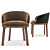 Modern Italian Anita Chair by Ulivi 3D model small image 1