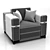 Avantgarde Armchair by Bruno Zampa 3D model small image 2
