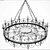Forged Elegance Chandelier 3D model small image 3
