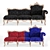 Elegant Modenese Banquette 3D model small image 1
