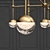 BOCA Chandelier 1230-PN/AGB - Elegant Lighting Fixture 3D model small image 2