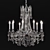 Elegant Rosallia Chandelier 9210 3D model small image 1