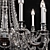 Elegant Rosallia Chandelier 9210 3D model small image 2