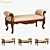 Carpenter Bed Bench: Modern and Stylish 3D model small image 1