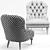 Elegant Piccadilly Chair: Classic Design 3D model small image 3