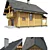 Timber Haven: Cozy & Sustainable Dream Home 3D model small image 2